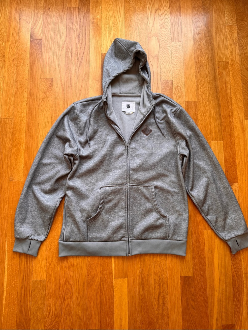 Burton Full Zip Hoodie XL Gray